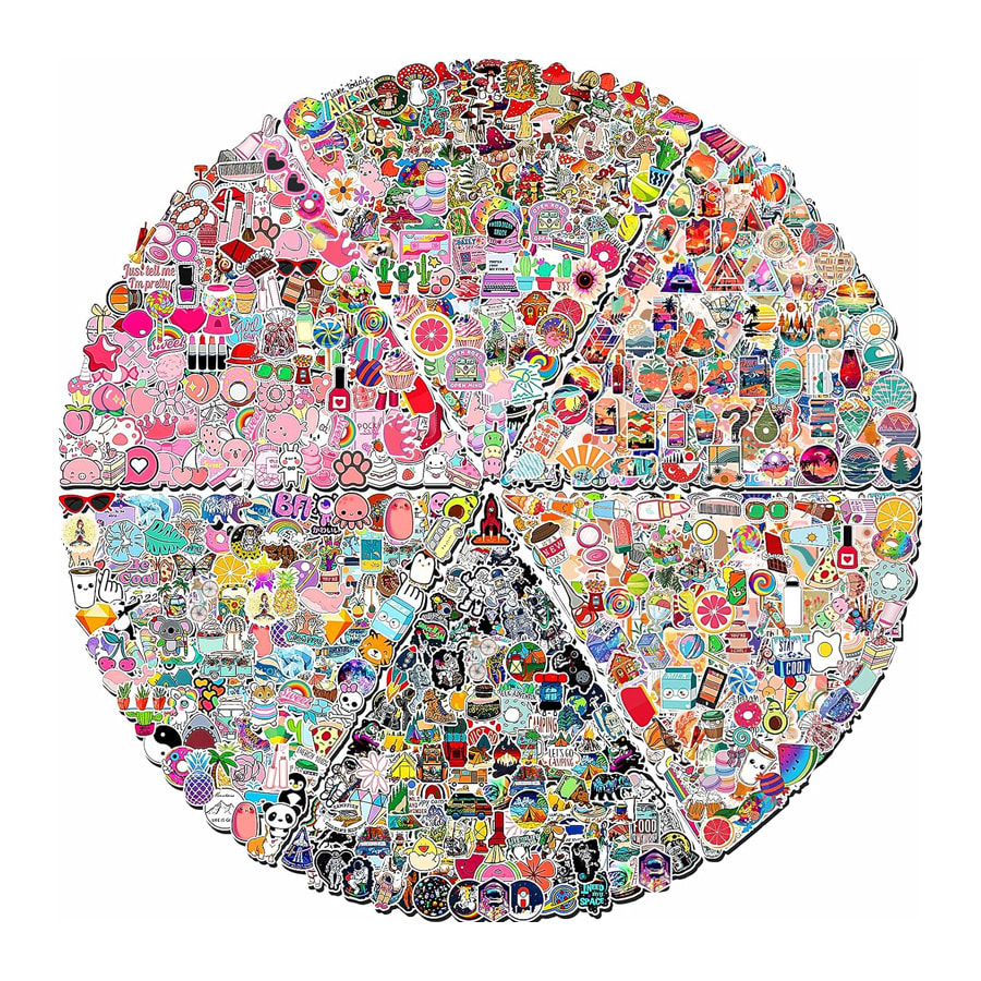 Zestaw naklejek Arme składający się z 600 elementów